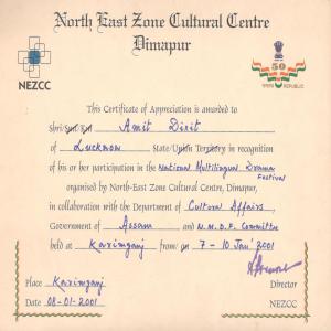 Amit Dixit certificate